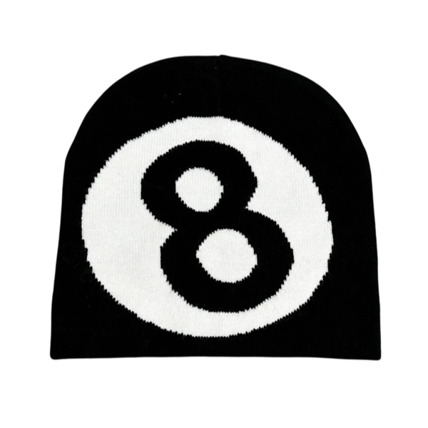 Шапка Stussy 8 Ball Black White